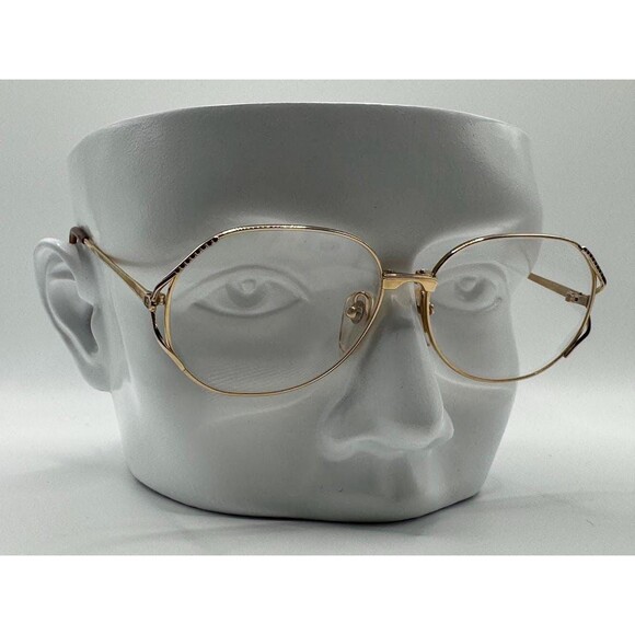NEW Vintage Eyeglasses | Non Rx | Granny Metal Style | 21KGP | 1970s-1980s #786 - Picture 1 of 10